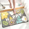 Badmatten Blumenmuster Matte Multi -Role Badezimmer Küche Teppiche Set Anti Slip Toormat Duschbaum Toilette Teppiche Bodenbereich Dekorpolster