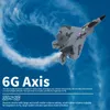 2024 F22S 2.4G 4CH 3D6G RC Aircraft Raptor F22 Fighter Wltoys A180 Uppgraderade LED -lampor med GyroScope Outdoor Toys 240509