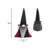 Szwedzki Tomte Gnomes Halloween ręcznie robione zabawkowe ozdoby z czarownicą Cloak Hat Christmas Doll Decor for Home Sxjul19