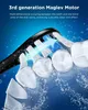 Fairywill P11 Sonic Whitening Elett Toothbrush充電式USB充電器Ultra強力な防水8ヘッドと1旅行ケース240511