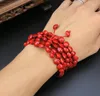 108 Natural Red Beans Lovesickness Beans Blood Bodhi Long String Buddha Bead Bracelet Men And Women Temple Fair Jewelry9103105