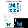 Blue Night Glow Butterfly Chambre salon Lumineux Night Glow Sticker Sticker Sticker Decoration Auto Adhesive Wall Sticker