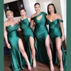 Nouveau africain vert foncé sexy longue de demoiselle d'honneur