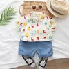 Baby Boy Clothes Set Tshirtshorts Kids Vêtements d'été mignon Té-enfant en bas âge de dessin