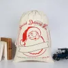 Kersttassen Jaar Candy Nieuw 70x100cm Grote Kerstman Drawtring Canvas SACK SACKWARE Rustic Vintage Cadeaum Bag DHL 831