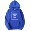 Hoodies pour hommes Spring Femmes DIY Imprimé à capuche automne Personnalisez votre logo Hoodie Coton Ourroge surdimensionné Vêtements de rue Men