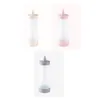 Set di stoviglie Squeeze Bottle Dispenser Riutilizzabile Salsa insalata Contenitore Ketchup Picnics da cucina (grigio)