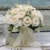 Wedding Flowers Bouquet Handmade Artificial Flower Rose Bridal For Decoration Ramos De Novia 266r