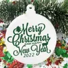ハート3インチスターラウンドサークルハンギング飾り飾りカスタム昇華ブランクセラミックフラットクリスマスデコレーションFY5002 JN02