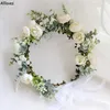 Wedding Garland Wreath Crown Headpieces Handmade Flowers Tiara Hairbands Hair Accessories For Women Bridal Bridesmaids Girls Seaside Ro 222r