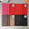 Brand Leather Flip Phone Case pour Apple iPhone 15 Pro Max 14 Pro Max 13 12 11 XR XS 14 Plus 15Plus Case Designer portefeuille Iphone Carte de carte de carte de boîtier Folio Couverture mobile officielle