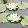 Decorative Flowers Lotus Pond Floating Artificial Lily Leaves Water Leaf Pad Realistic Pool Pads Ornament Fake Foam Aquarium Lifelike Decor