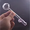 15cm Thick Pyrex Glass Oil Burner Pipe Colorful Men Penis Mouthpiece Hand Smoking Pipes Transparent Great Tube Oil Nail Tips