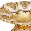 Assiettes magnifiques supports à gâteau de service avec une base pour la décoration de la barre de bonbons argent