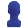 Mannequin Heads Maschio Mannequin Head Professional per la visualizzazione del supporto per il display per cuffie per le parrucche (blu opaco) Q240510