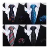 Zestaw krawatowy marka moda jedwabny świąteczny prezent krawat chusteczka mankiet mankiet