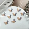 Nail Art Decorations 20pcs 3D Charmes lumineux mélangés Cartoon Fleur Fleur Bow Resin résine Accureur des bijoux diy