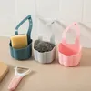 Panier de drainage éponge monté sur le robinet de cuisine Panier de vidange Élevain Broche de support de support en plastique