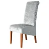 Couvoirs de chaise 1/2/4/6-PCS Big XL Velvet Stretch Soft Diamond-Ashcovers pour la salle de siège anti-salle à manger à la maison