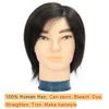 Schaufensterpuppenköpfe 100% künstliches Haar Herren Kopf mit Trainingsstyling Solo Friseur Virtuelle Puppe zum Üben von Frisur Q240510
