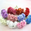 Dekorativa blommor 6st/parti Silk Stamen Artificial Flower Bouquet Wedding Party Decoration Diy Handmade Wreath Gift Scrapbooking Craft Fake Fake