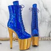 Dance Shoes Fashion Sexy Model Shows PU Upper 20CM/8Inch Women's Platform Party High Heels Pole Boots 137