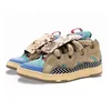 Lanvin Designer Shoes Woman Luxury Lavinss Shoes Lavines Denim Blue Pink Black White Lavan Lanvan Curb Sneakers【code ：L】Trainers Womens Mens Shoe Big Size 12