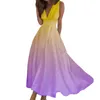 Casual Dresses Sundresses for Women 2024 Spring Summer Elegant Wrap V Neck Sleeveless Maxi Dress Trendy Floral Print Flowy Beach