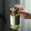 Conjuntos de Teaware | Transparente Glass Tea Cup Filtrando Crescente Set Office Office contra a água sozinha