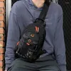 Rucksack Nylon Männer Brust Rucksack Bag Militärische Gelegenheitsmode Männlich hochwertiger Kreuzkörper One Schulterschlinge