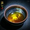 Zestawy herbaciarni | Peichunyuan Mosaic Gold Oil Krople Zbudowane lampa mistrz Masters Run of Mine Iron Iron Manual