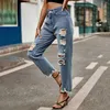 Jeans femininos Mulheres confortáveis de lã casual vantagem na cintura Slimming Bell Bottoms para leggings de jeans embelezados