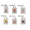 Canvas Cotton Bag Party Tote Halloween Candy Gift Sack Trick eller Treat DrawString Bags Festival Parties Supplies 1010 S