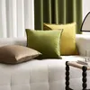 Pillow Luxury Velvet Covers Decorative Square Pillowcase Soft Solid Case For Sofa Bedroom Car 45x45cm Minimalism Modern