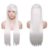 Cosplay wig color versatile long straight hair anime costume styling headband 80cm anime straight hair