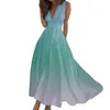 Casual Dresses Sundresses for Women 2024 Spring Summer Elegant Wrap V Neck Sleeveless Maxi Dress Trendy Floral Print Flowy Beach