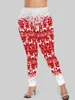 Pantalon de deux pièces pour femmes 2024 Pajama de Noël Set 3d Print Snowflake Snowman Branch Elk Elk Daily Casual Home Slembear Tenues XS-6X