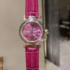 Высококачественный классический паша -винтажный кварцевый алфавит маркеры женщина Watch Luxury Designer смотрит на женские часы Простые часы с коробкой