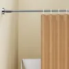 Shower Curtains 35-80cm Non Punching Multifunctional Stainless Steel Tension Curtain Rod Household Bathroom Hanging Pole Extendable