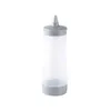 Set di stoviglie Squeeze Bottle Dispenser Riutilizzabile Salsa insalata Contenitore Ketchup Picnics da cucina (grigio)