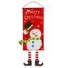 Santa Canvas New Christmas Snowman Ornaments Suitable For Home Restaurant Wall Window Pendant Decoration Fy3103 B1022