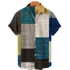 Casual shirts van heren Hawaiiaans shirt Ademend zomer gestikt vintage losse losse borsten met korte mouwen Men kledingstukken