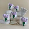 Handduk 3D Tulip Blomma Handdukar med hängande slingor Multiflyktig snabb torr mjuk absorberande för kök badrumsmaterial