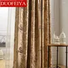 Tende europea ricamata europea semplice tende jacquard di lusso per soggiorno camera da letto blackout decorazione di tulle bianca elegante