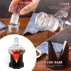 850ml whisky bottle opener glass diamond bottle with wooden frame and airtight stopper suitable for various alcohol gifts 240510