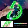 Party liefert 12 Stücke LED -Tamburin Musical Blinking Glow Tambourines Handheld Percussion Instrument