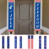 Figurines décoratines Independence Day Banner Couplet Couplet Party Decoration Porte Curtain Holiday Atmosphère