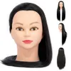 Głowy manekinowe 20 cali 95% sztuczna głowa modelu HIMAN Human Hume Głowa używana do stylizacji treningowej solo fryzjerskie wirtualne lalki ćwiczą fryzury Q2405101