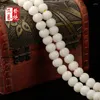 Länkarmband White Jade Bodhi Root Factory Direct Sales Carved Pumpkin Pärlor Armband Collectables Autograph Rosary One Piece Drop