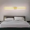 Wandlampe moderne LED LED LONG STRIM LICHT HINDELBADE Badezimmer Dekor Bett AC220V 60 cm 80 cm 100 cm